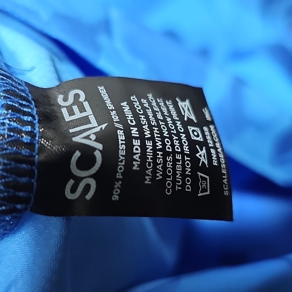 Scales Camouflage Blue Full Zip Jacket Size Small NWT - Picture 6 of 8